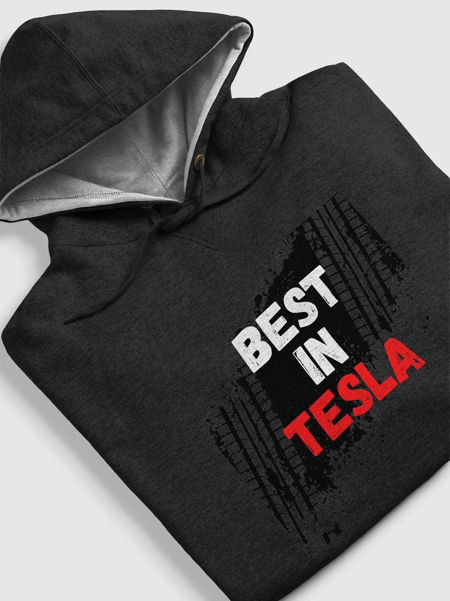 BestInTESLA with tire tracks Hoodie - Black product image (6)