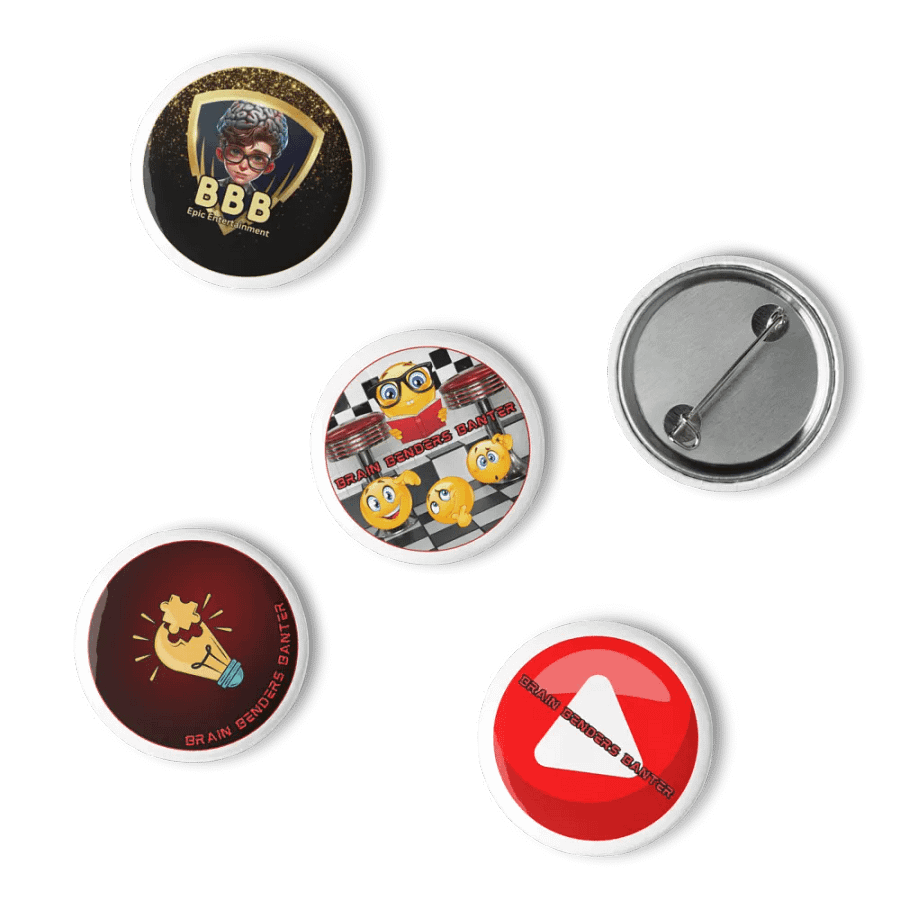5 Brain Benders Banter Pin Set product image (15)