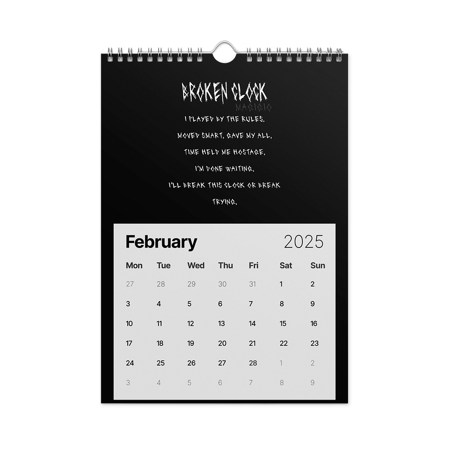 Magigio Broken Clock Wall Calendar product image (5)