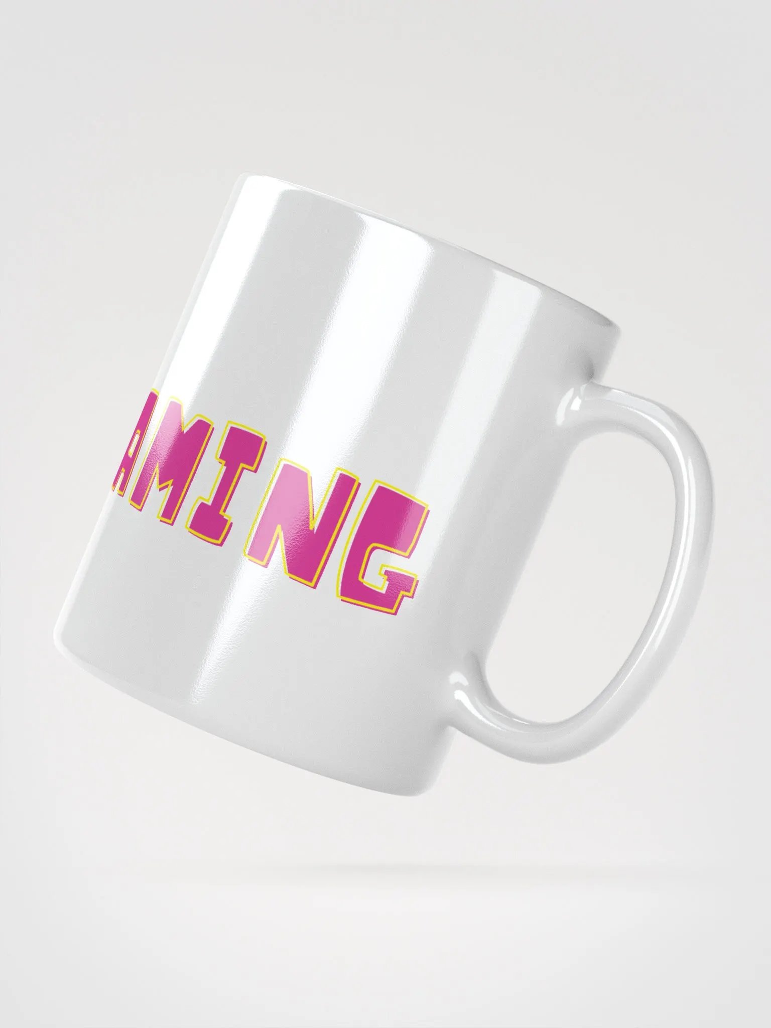 Screaming Cockatoo Mug Glossy White product image (3)