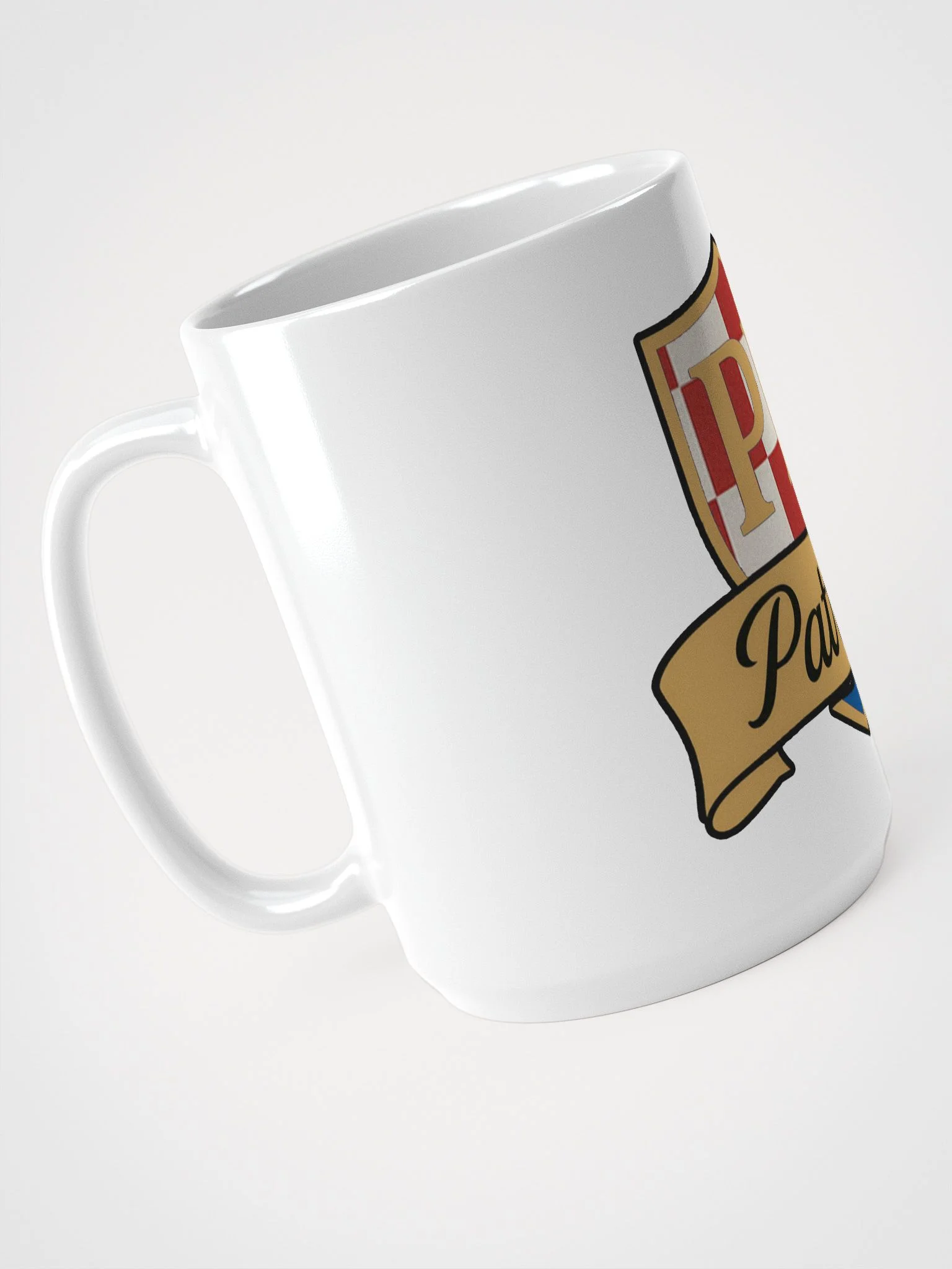 Patriot Shield White Glossy Mug product image (4)