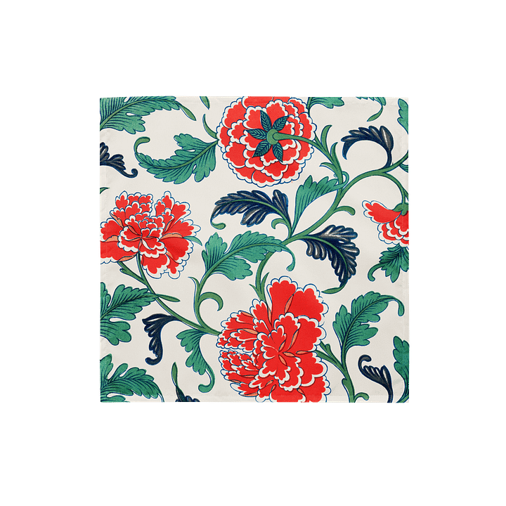 Red Floral Pattern. Bandana product image (1)