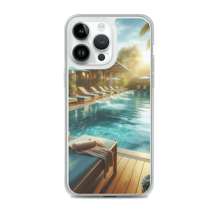 Tropical Oasis MagSafe® Clear iPhone® Case | AI Design product image (2)