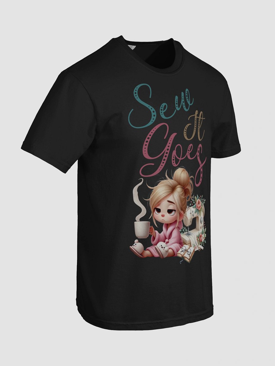 Sew It Goes Cozy Coffee and Sewing T-Shirt product image (106)