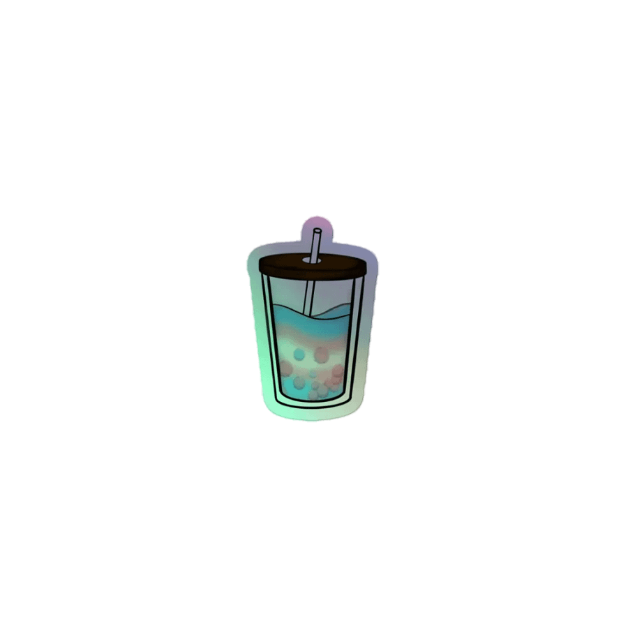 Bubbly Boba Trans Pride Holographic Sticker Sheet product image (7)