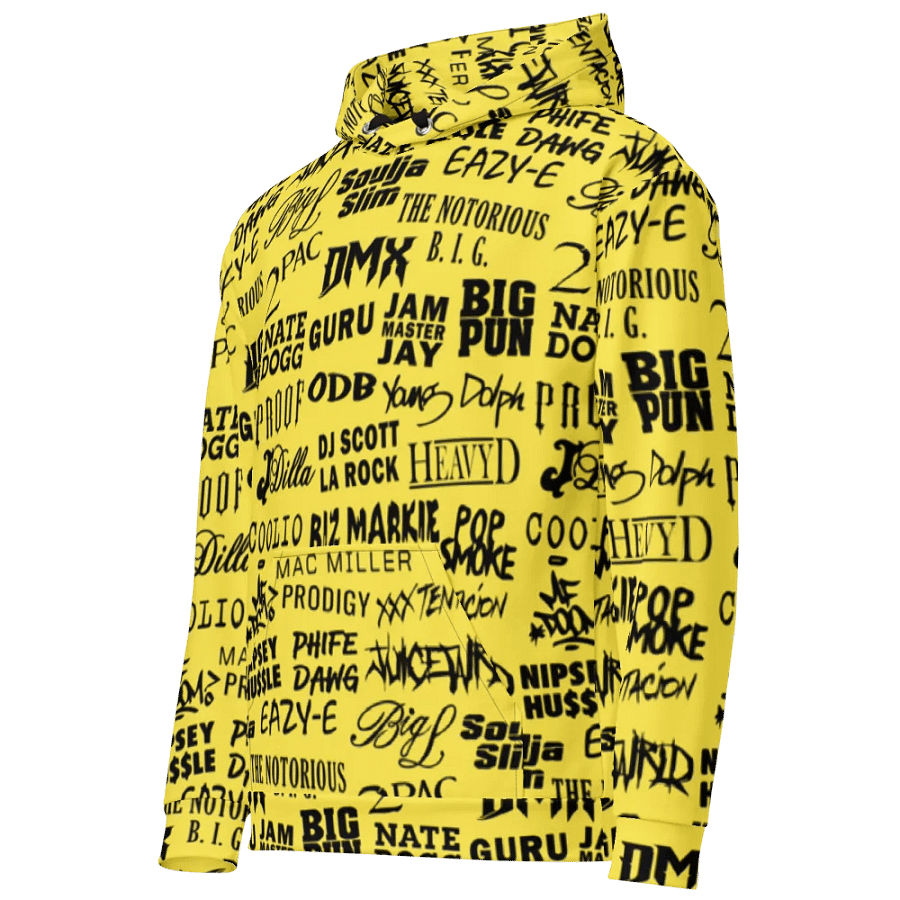 Never Forget - Hip-Hop Artists - YELLOW - Unisex Hoodie product image (1)