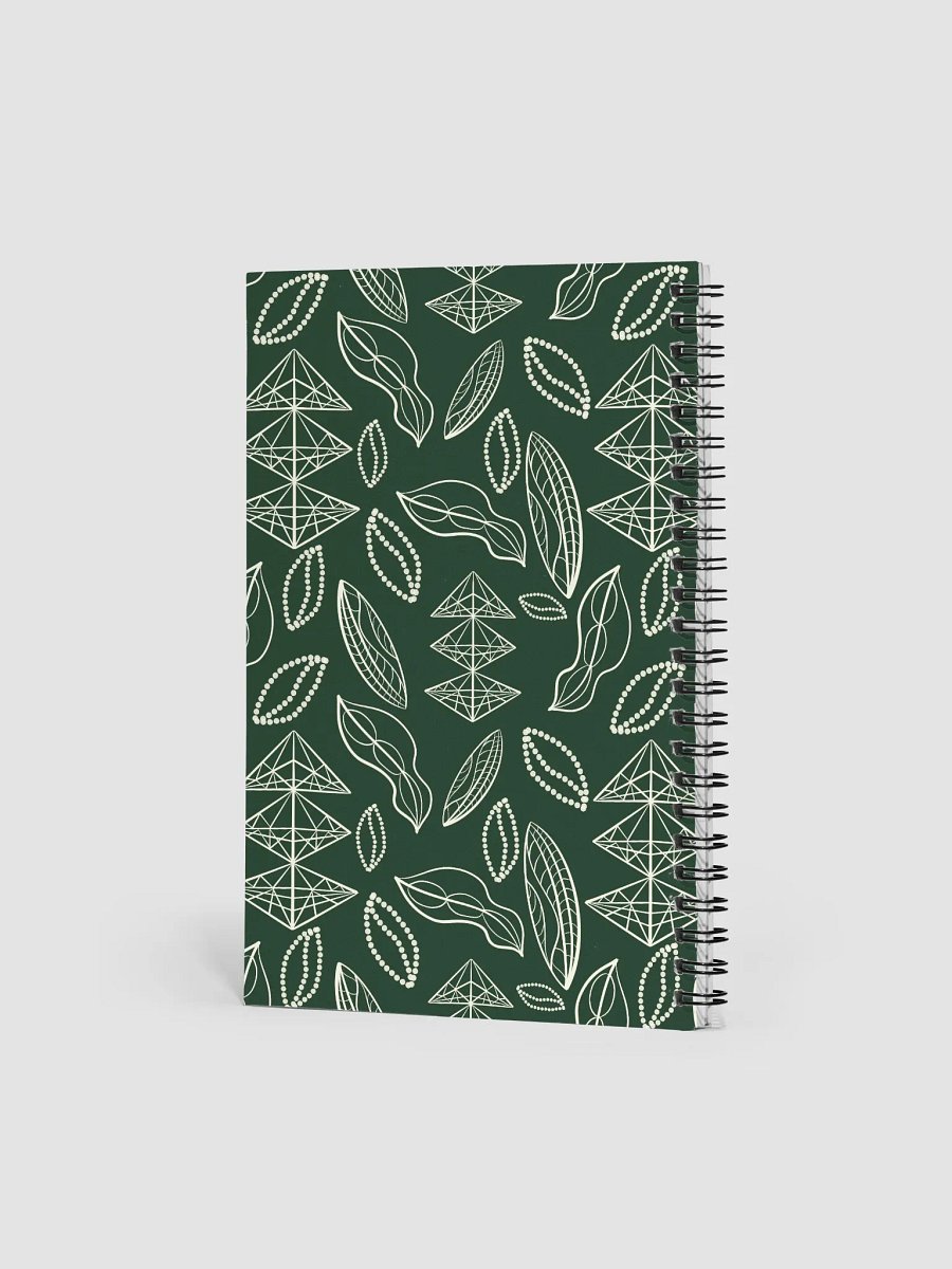 El Yunque Brew Bliss: Abstract Coffee Bean Tribal Notebook product image (2)