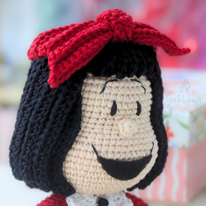 Mafalda tejida a crochet! Un patrón de amigurumi que te encantará. (Descarga digital) product image (2)