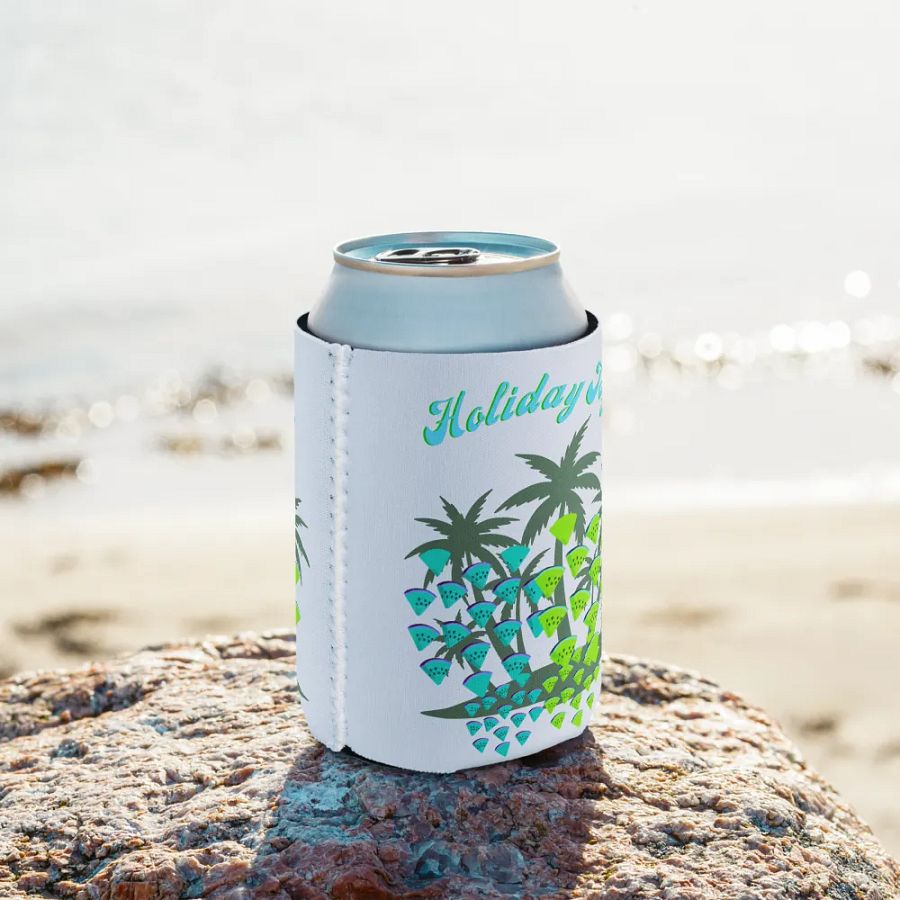 Tropical Holiday Joy Coozie Can Cooler product image (10)