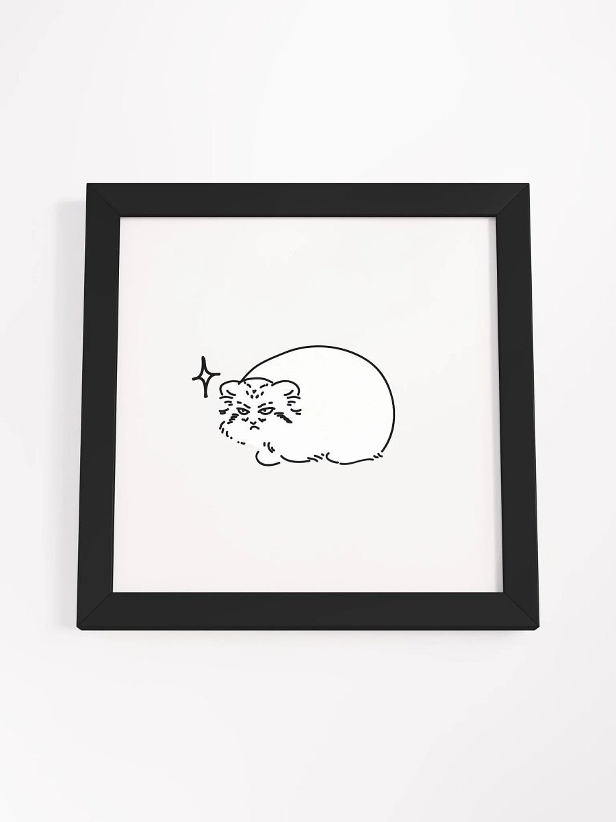 Grumpy Manul - Framed Print product image (12)