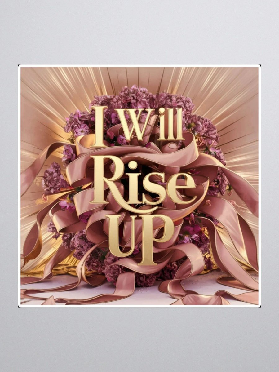 Law of Attraction, Positive Affirmation Art Sticker - I will rise up! product image (4)