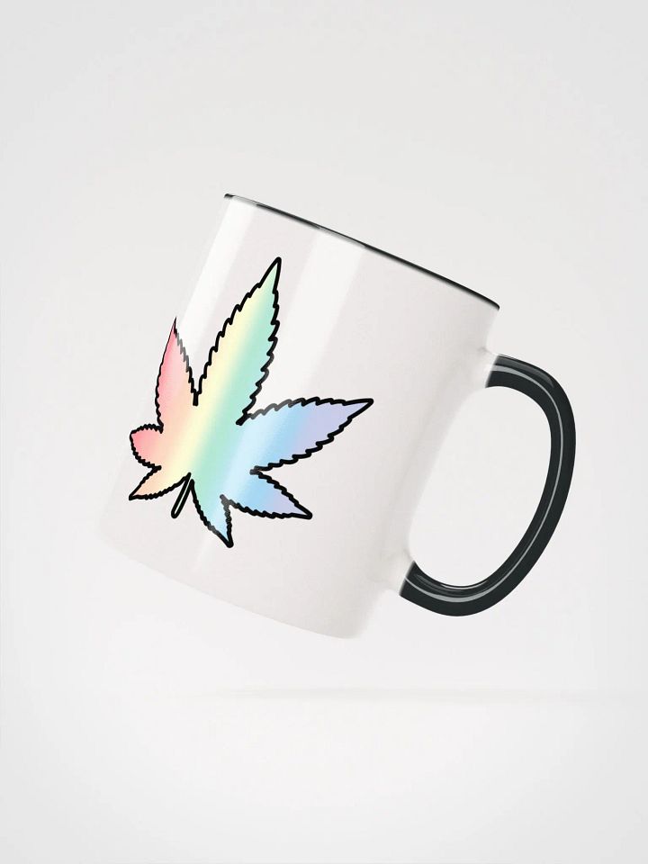 Pastel Rainbow Weed Leaf Mug product image (2)