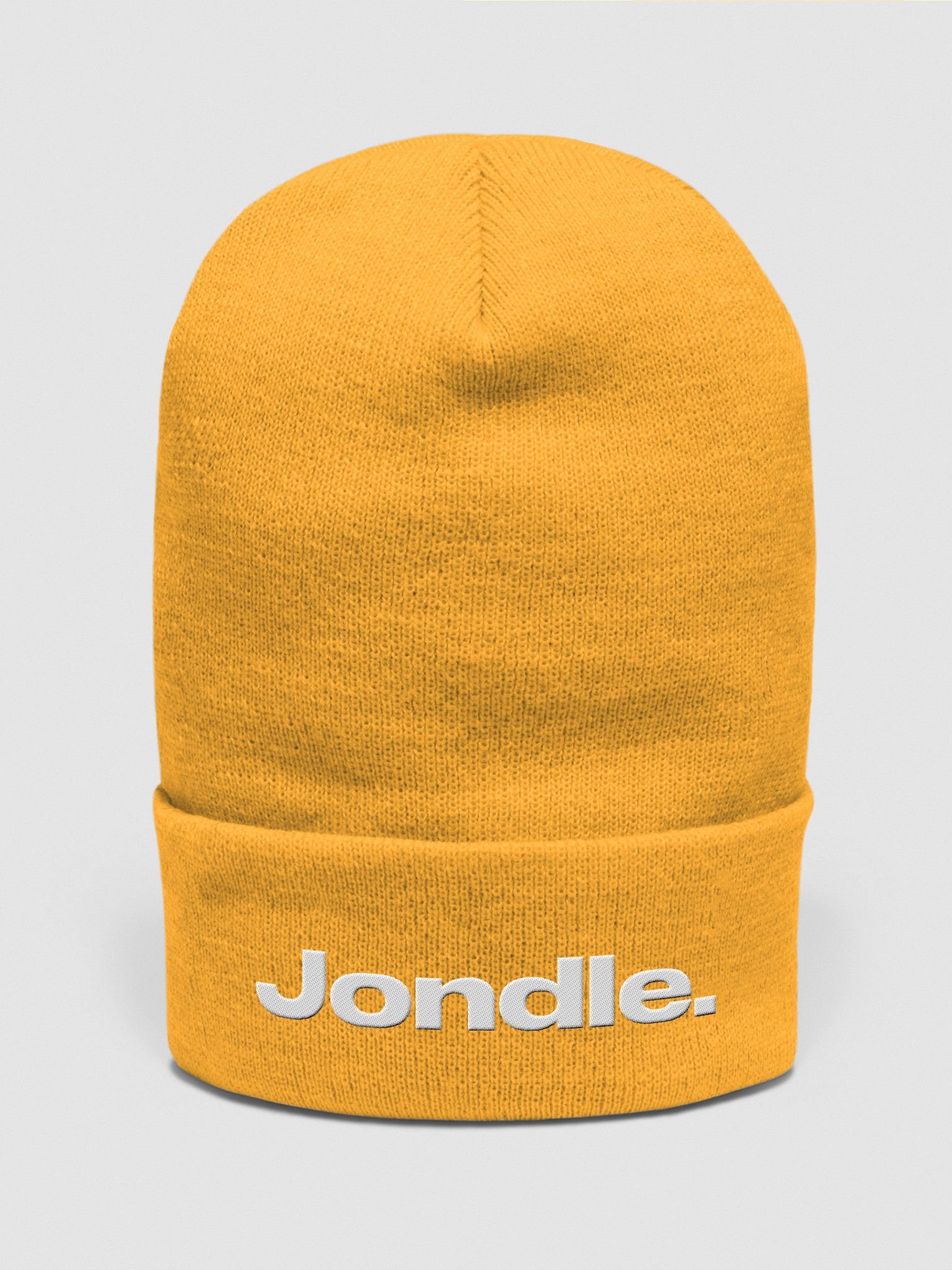 1/1 Signed Gold "Jondle." Beanie (Embroidered) product image (2)