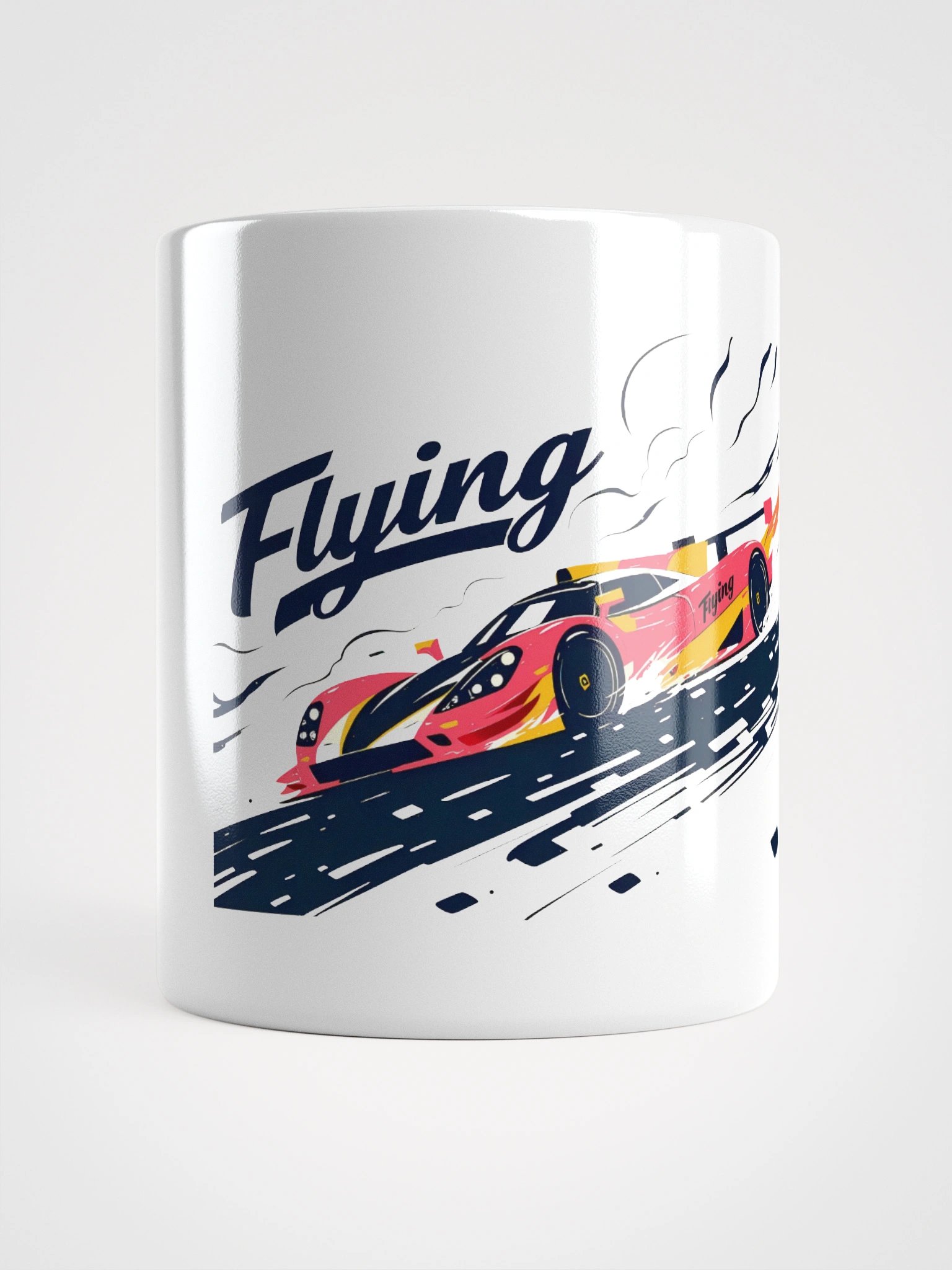 Supersonic Race Car | 'Flying' Speed Art Print Glossy Mug product image (15)