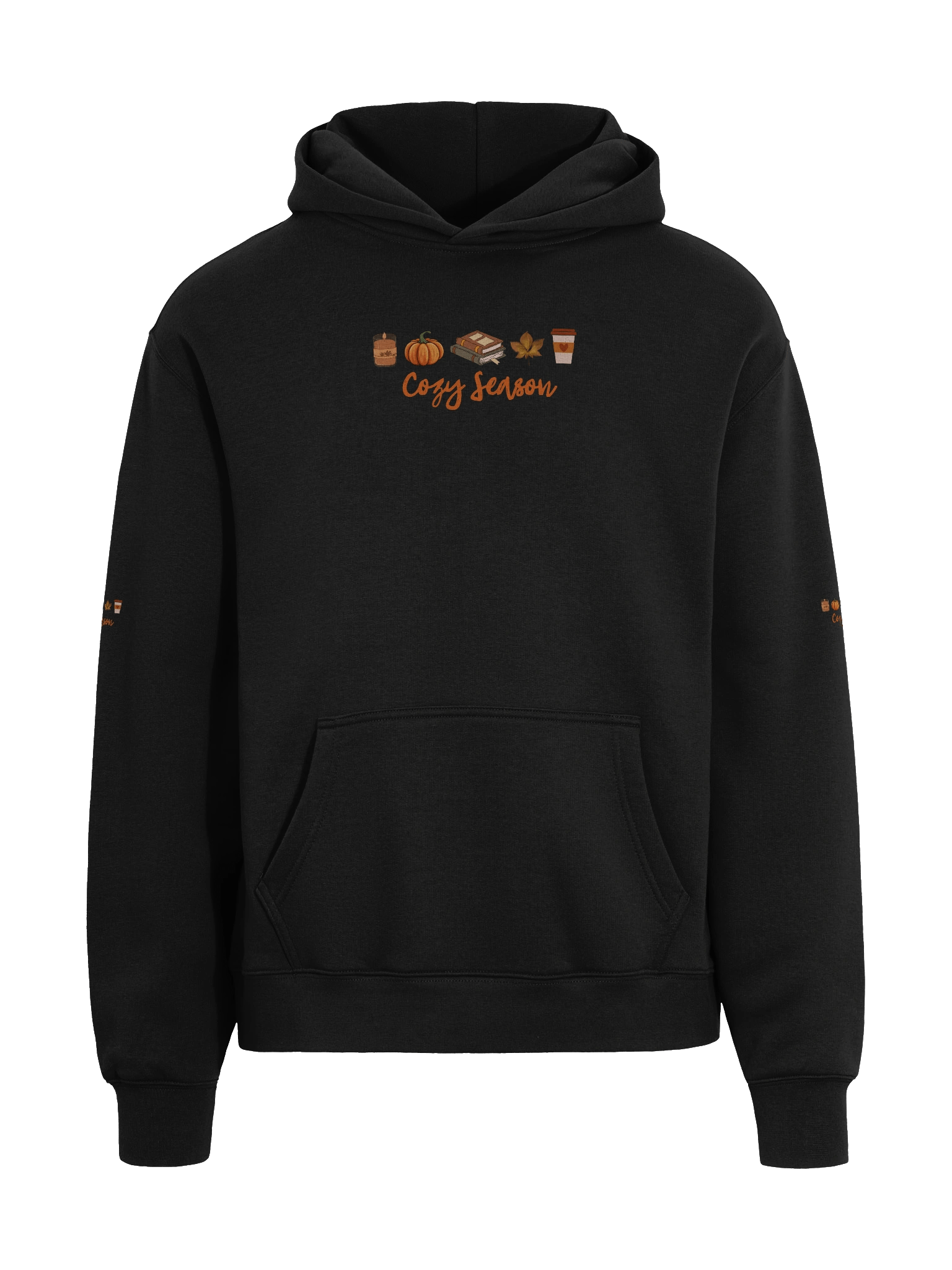 Cozy Season Hoodie – Autumn Coffee, Candles, Books & Pumpkin Vibes product image (10)