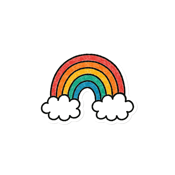 Rainbow Die-Cut Magnet product image (2)
