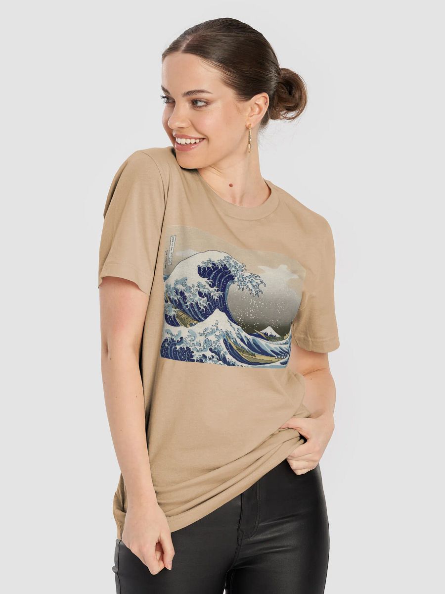 Under the Wave off Kanagawa Print Bella+Canvas Unisex Supersoft T-Shirt product image (80)