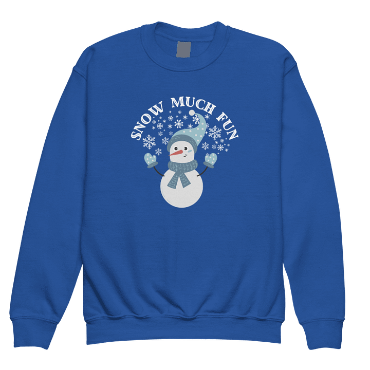 Snow Much Fun Winter Youth Sweatshirt product image (13)