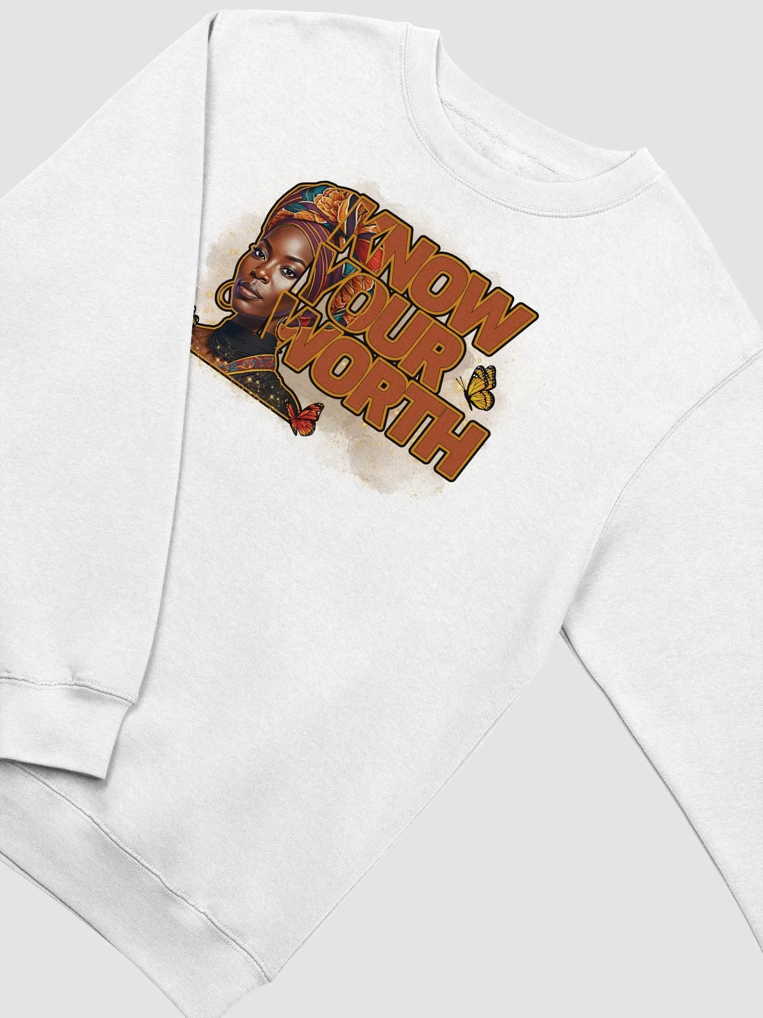 Beautiful Woman, Know Your Worth Premium Sweatshirt product image (4)