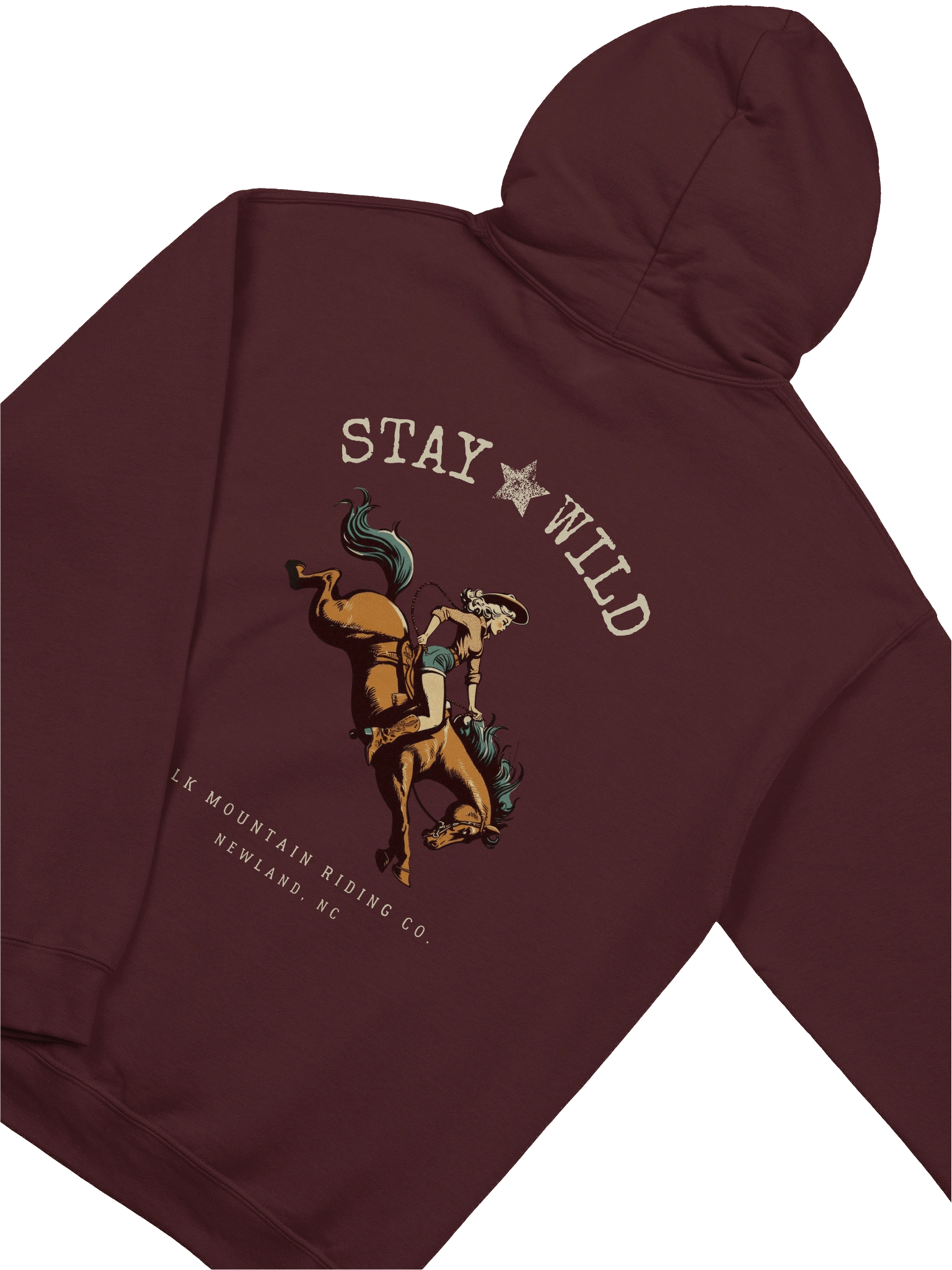 Stay Wild + EMRC Logo Classic Hoodie (Dark Colors + Cream) product image (21)