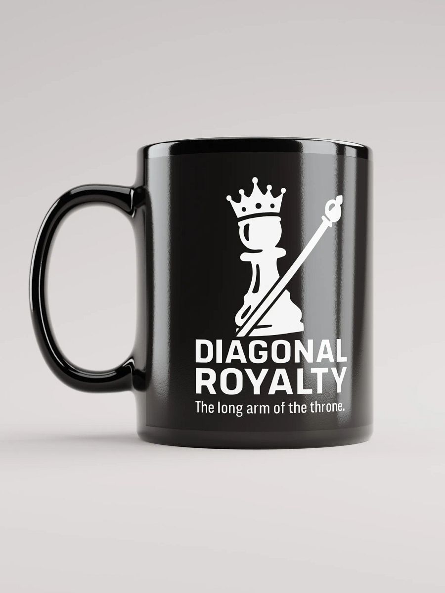 Diagonal Royalty - Black Glossy Mug product image (6)