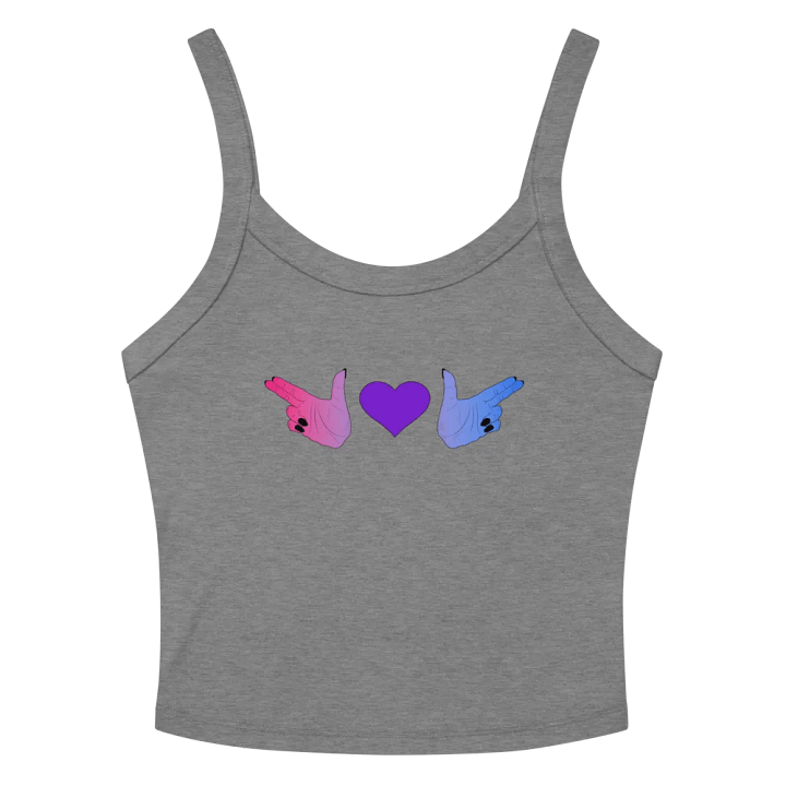 Finger Guns (bi flag) Crop Tank product image (2)