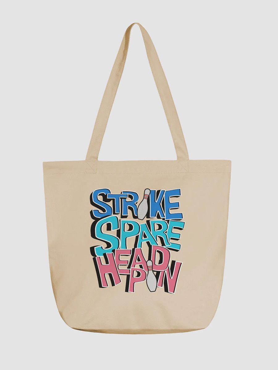 Strike Spare Headpin Bowling Tote Bag product image (5)