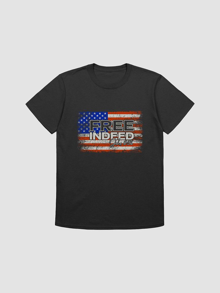 Free Indeed American Flag T-Shirt - John 8:36 product image (2)