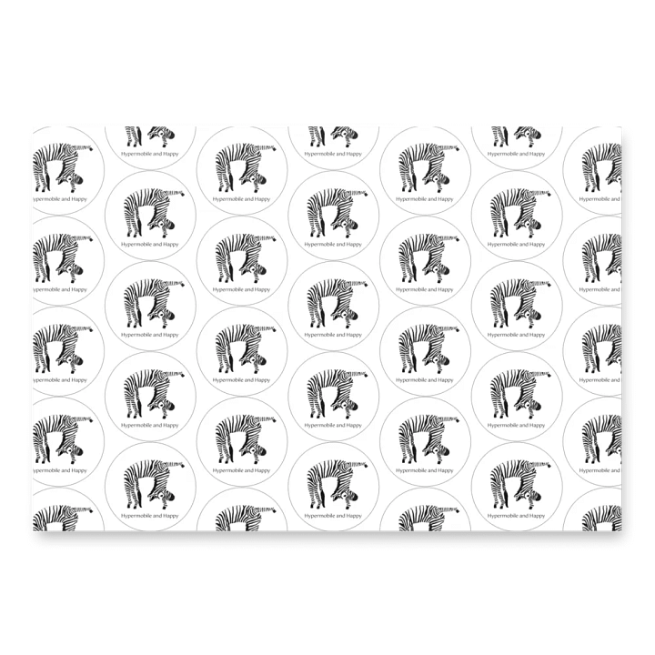 Happy Zebra Wrapping Paper product image (2)