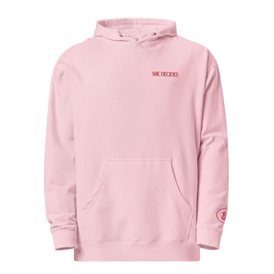 SHE DECIDES Cozy Pink Hoodie product image (1)