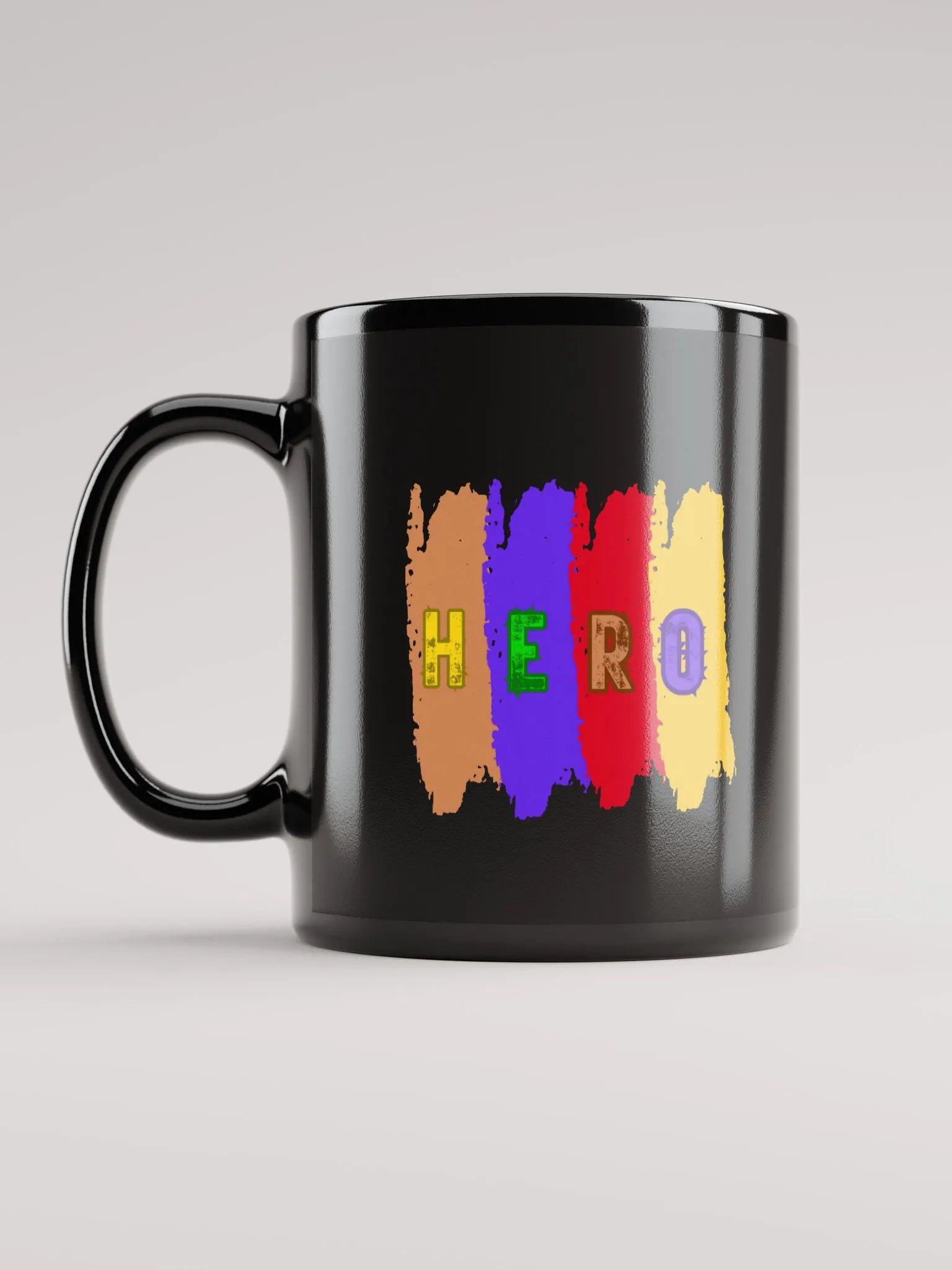 Double HERO Black Glossy Mug product image (11)