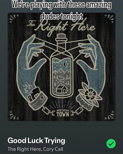 If you haven’t checked out The Right Here yet you should they open up tonight at 6:30 and are one of my favorite bands right ...