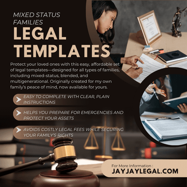 Legal Templates for Families with Mixed Immigration Status product image (4)