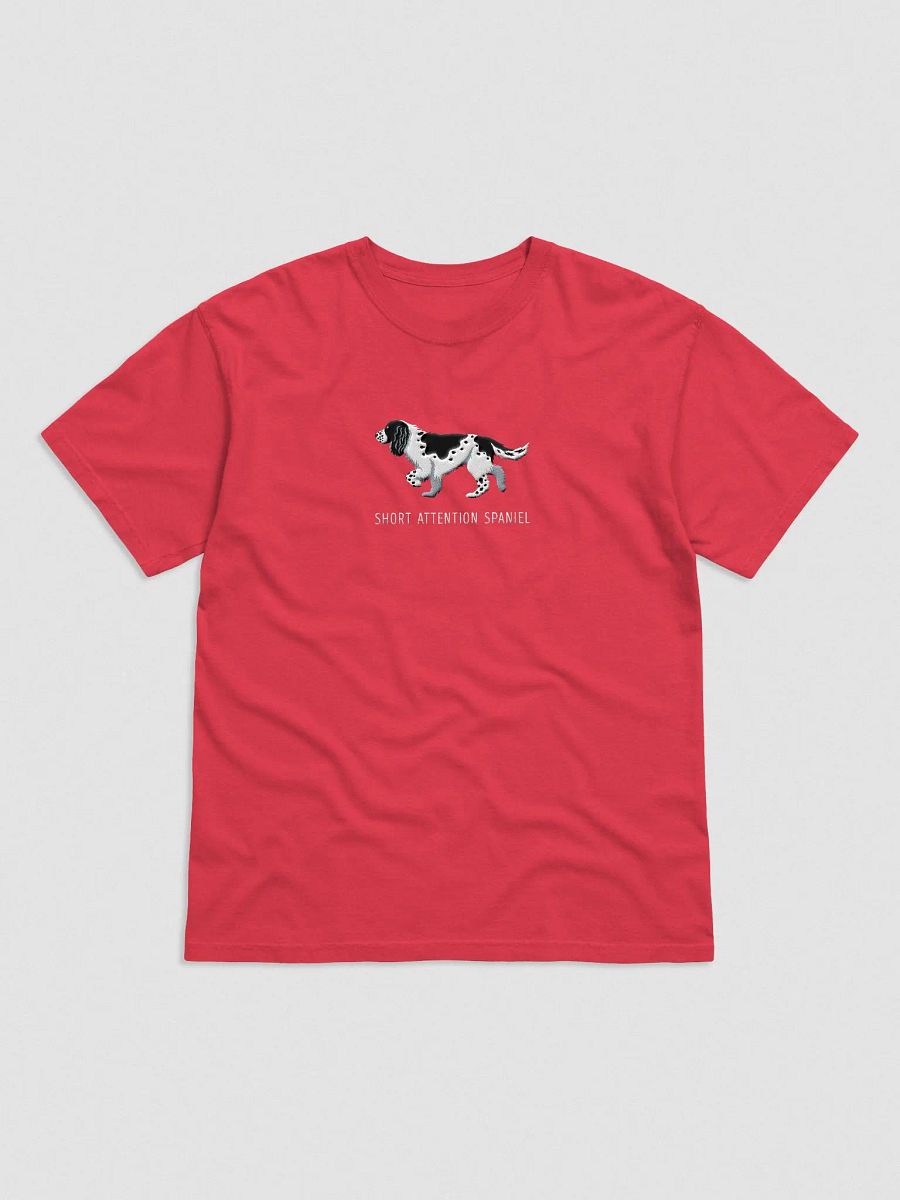 Short Attention Spaniel T-Shirt(Embroidered) of a Springer Spaniel(Black) product image (4)