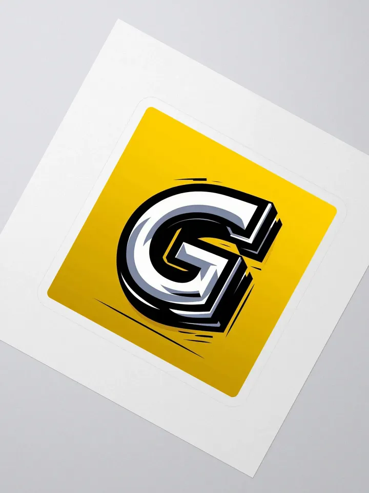 Shadowed G - Kiss Cut Sticker Set |AI Design initial G product image (2)