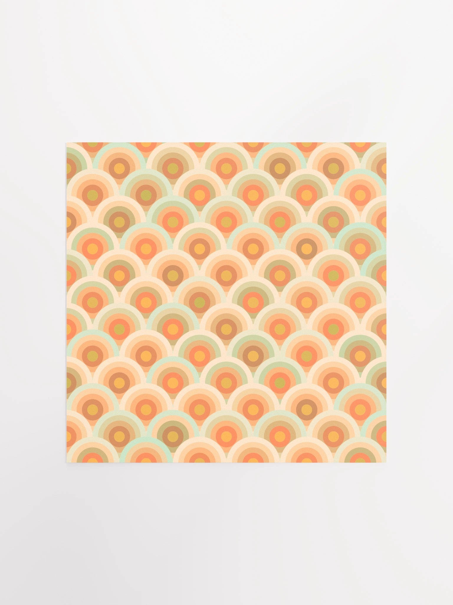Retro Scalloped Semicircles Poster product image (1)