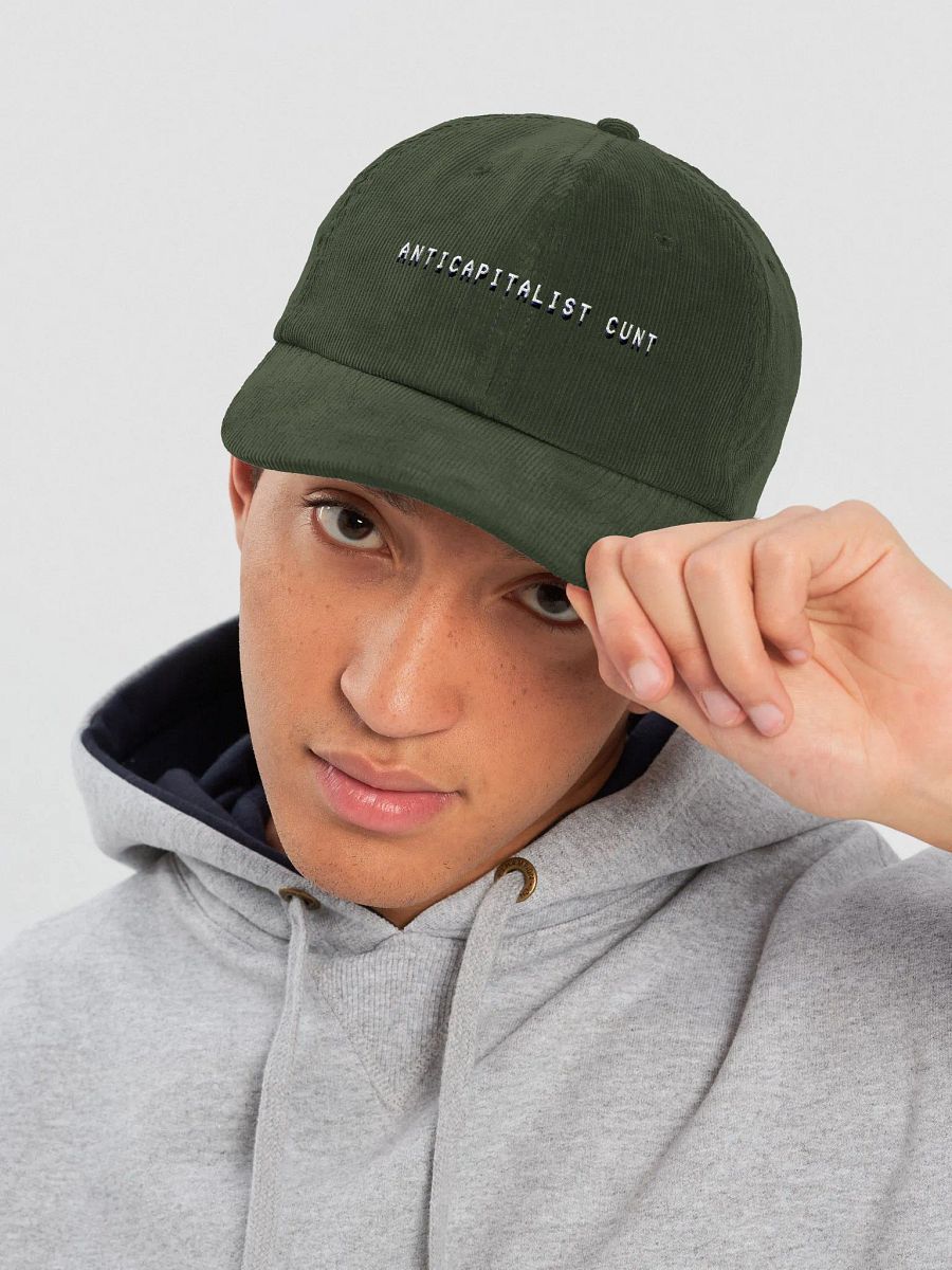 ANTICAPITALIST C*NT corduroy dad hat product image (22)