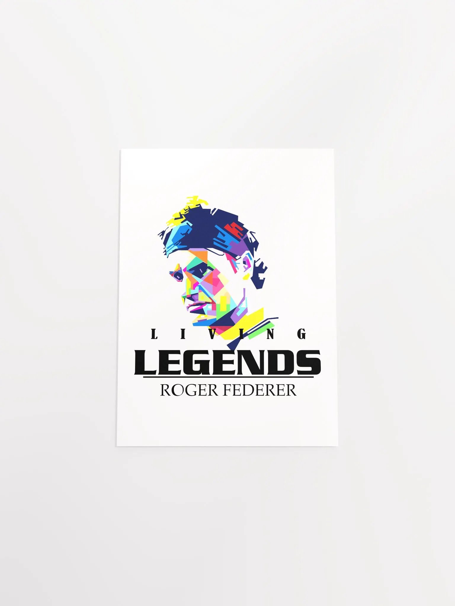 roger federrer Geometric Hat Poster product image (48)