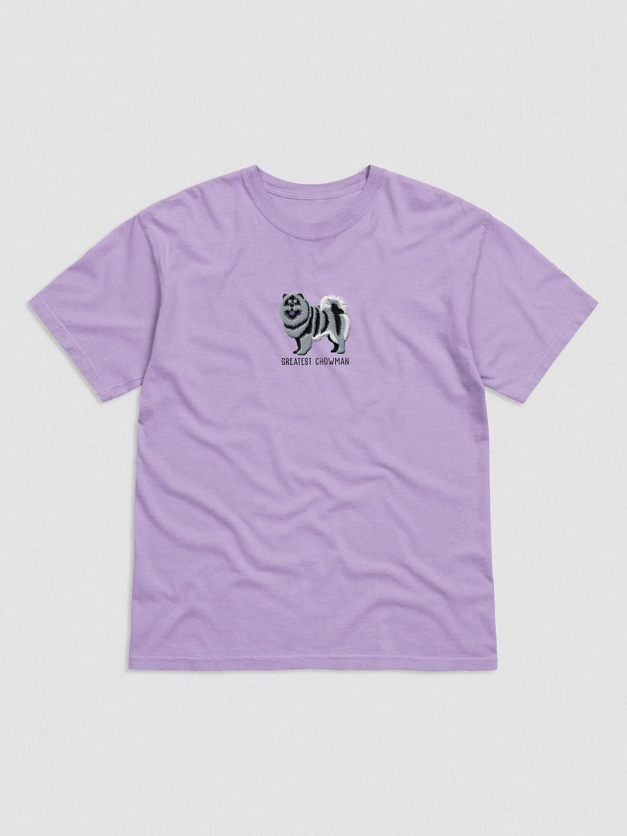 Greatest Chowman T-Shirt(Embroidered) of a Chow Chow(Blue) product image (4)