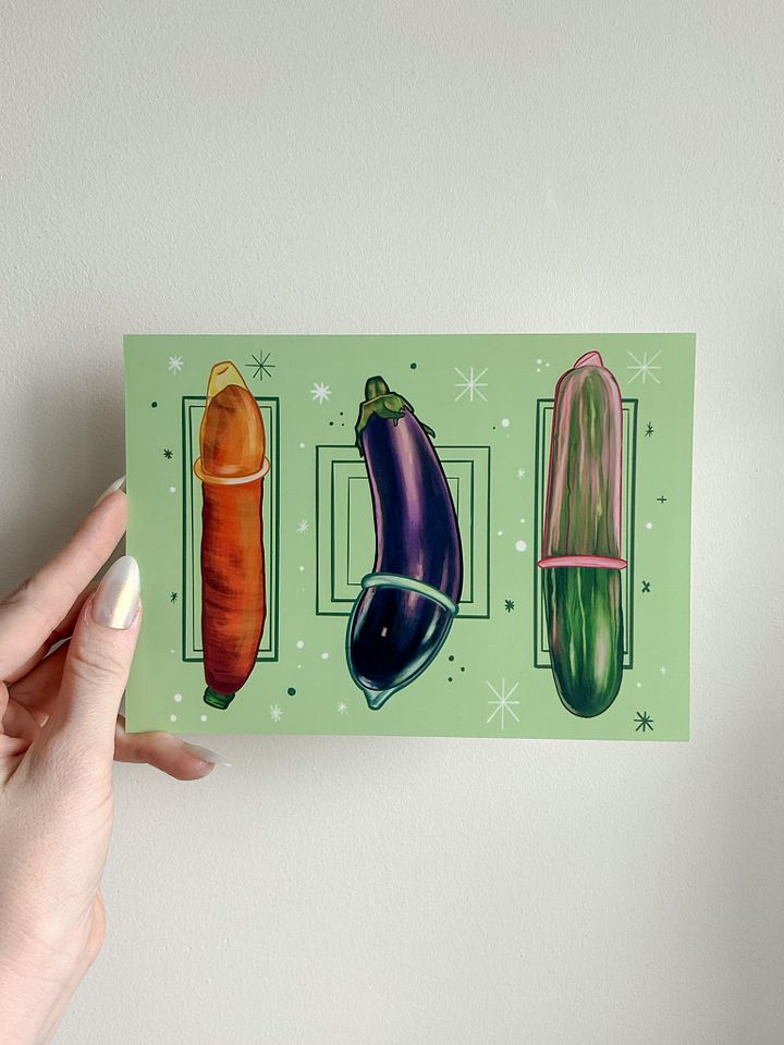 Sex Education Print Fine Art Print | Sex Positive Art Print | Colourful Fine Art Print to Spice Up Your Living Spaces! product image (2)