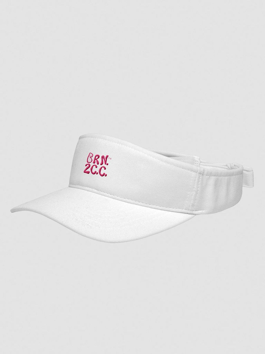 Women's | BRN.2C.C.™ | Embroidered Flexfit Visor | Moisture-Wicking | Fast-Drying | Low Profile | Coastal Performance Style | Pink Embroidered Logo product image (3)