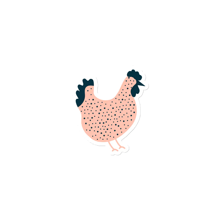 Pink Chicken Magnet product image (1)