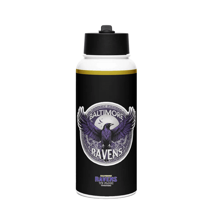 Bold Stainless Steel Water Bottle | NFL | Home Locker product image (1)