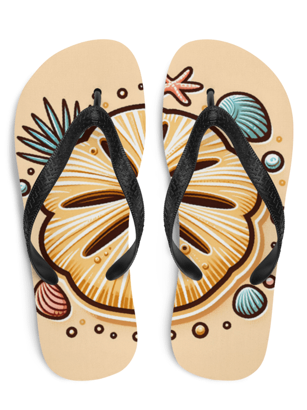Sand Dollar Scene Flip Flops product image (1)