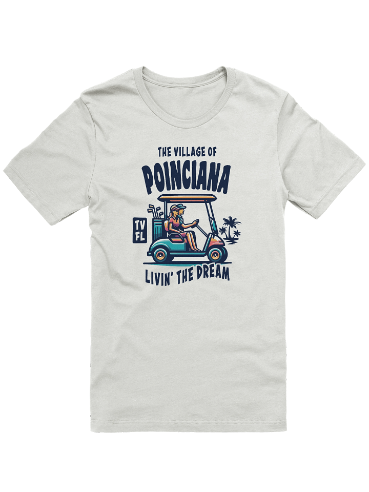 The Village of Poinciana TV FL Golf Cart Design T-Shirt product image (5)
