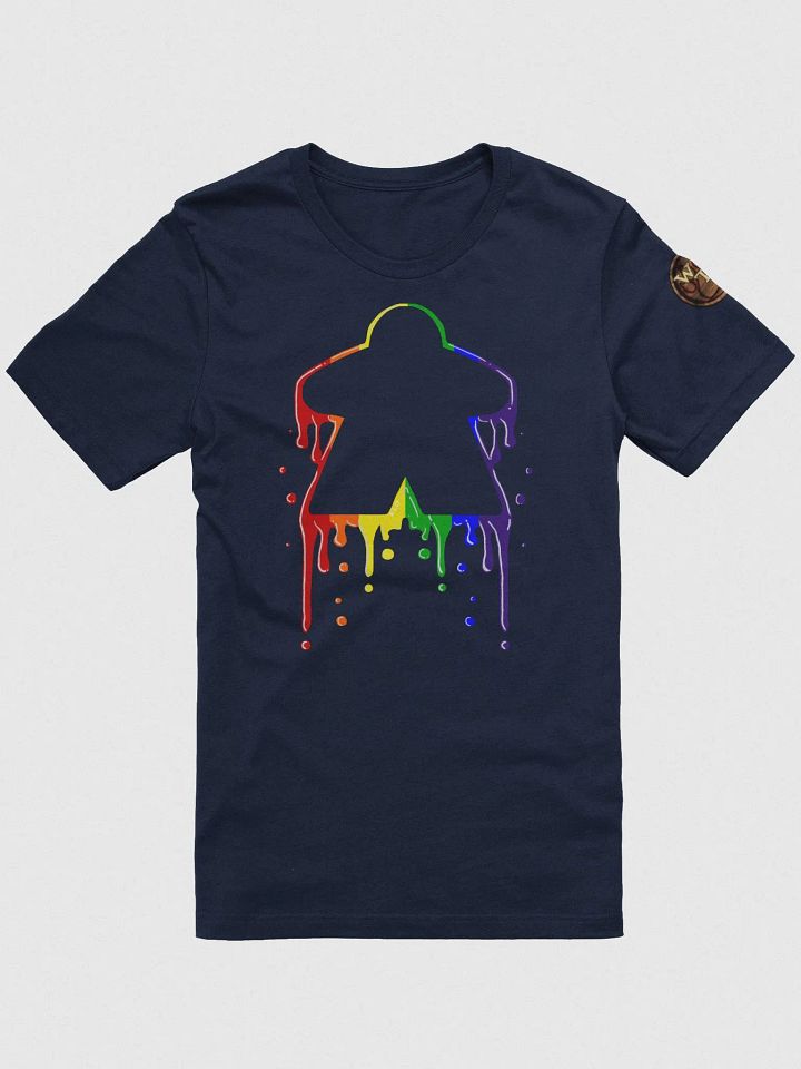 Drippy Rainbow Meeple T-Shirt product image (2)