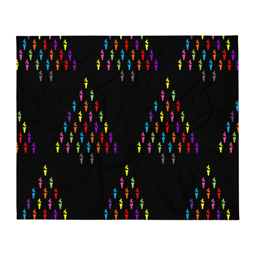 Christmas Tress Made of Fire Candles Blanket product image (2)