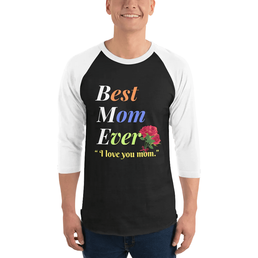 Best Mom Ever Tultex Fine Jersey Raglan Tee product image (1)