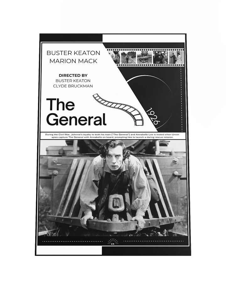 The General with Buster Keaton and Marion Mack 1926 | Movie Poster | 12x18 Wall Art product image (1)