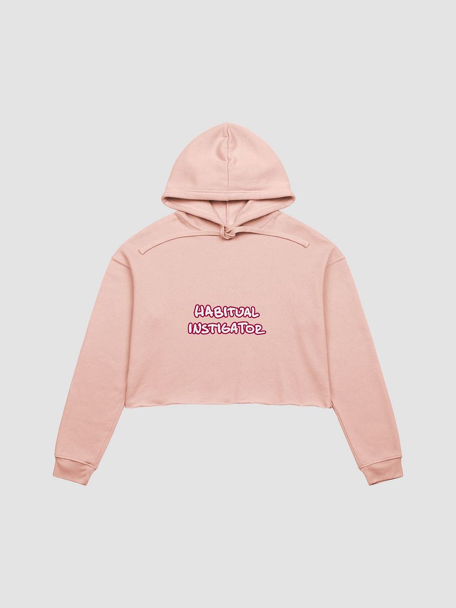 HABITUAL INSTIGATOR (lined design, #A6073C) fleece cropped hoodie product image (10)